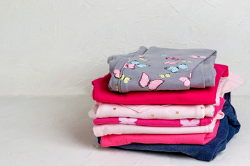 Baby clothes for newborn, in blue colors.