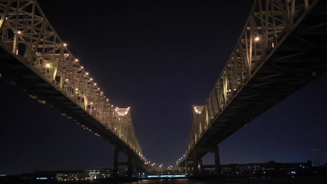 Shot of I-10 bridge from the West Bank, New Orleans