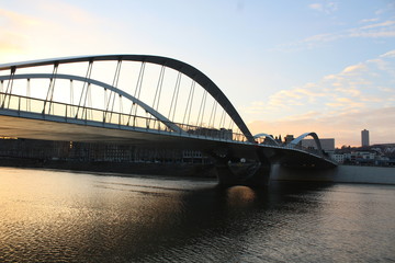 Obraz premium LYON - PONT CHUMAN SUR LA SAONE - INAUGUE EN 2014