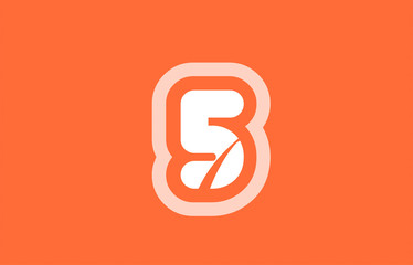 number 5 logo company icon design