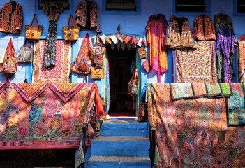 A typical shop front in Jpdhpur - obrazy, fototapety, plakaty