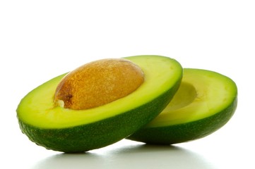 avocado isolated on white background