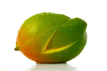 fresh mango fruit isolated on white background