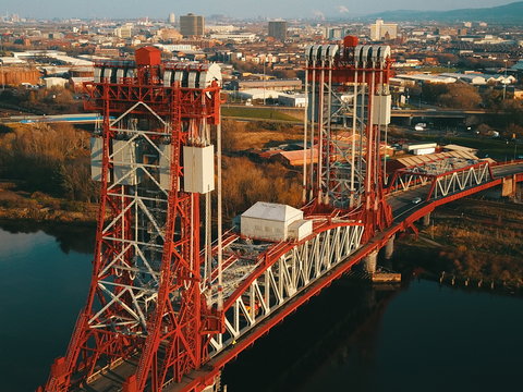 The iconic newport bridge in middlesbrough teesside
