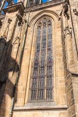 Obraz premium Detalhes de catedral na cidade de Praga na República Tcheca