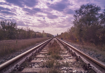 Obraz premium I binari della ferrovia