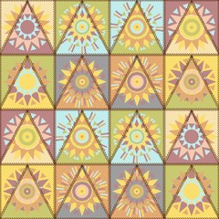 patchwork background with different patterns