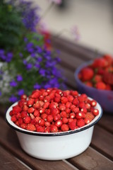 strawberries in a bowl
