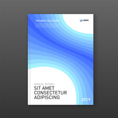 Corporate brochure cover design template for business