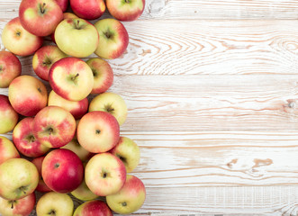 Red and Green Soft Apples Pattern Top View