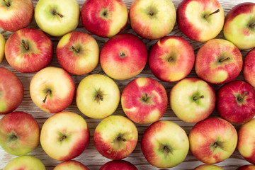Red and Green Soft Apples Pattern Top View