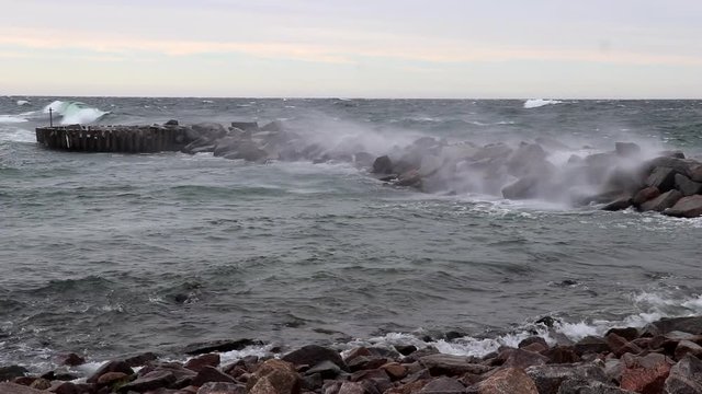 Storm in the Baltic Sea