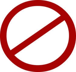 No Banned Prohibited Sign 