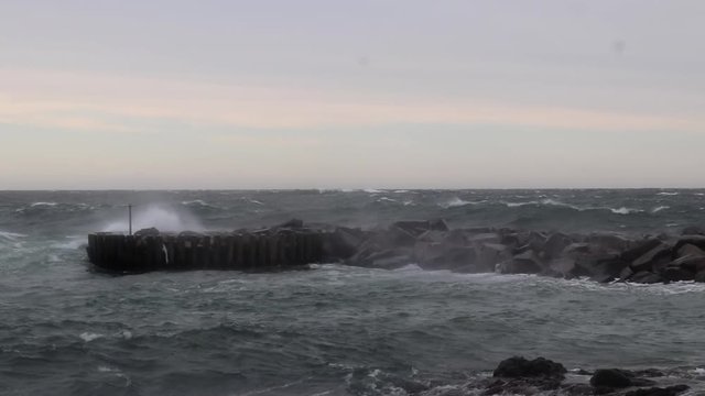Storm in the Baltic Sea