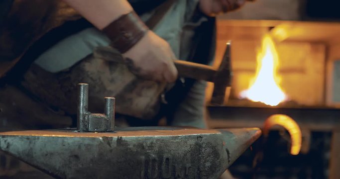 Horseshoe on the anvil