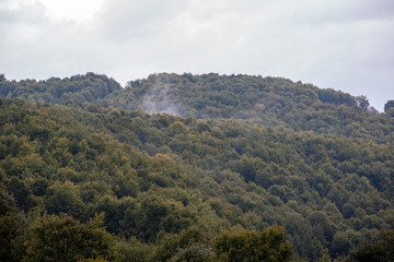 misty day in slovakia tatra mountains