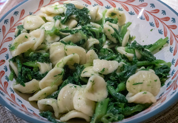 orecchiette with turnip tops