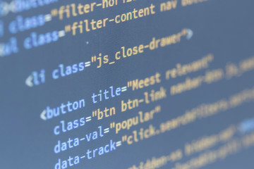 java code computer screen