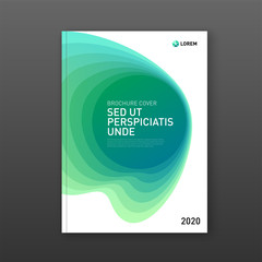 Corporate brochure cover design template for business