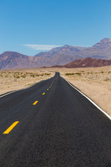 Road through Death Valley USA