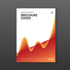 Annual report cover design template for business