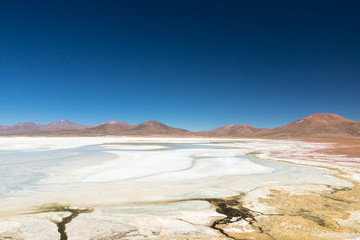 Atacama Desert, Chile. Salar Aguas Calientes. Lake Tuyacto. South America.