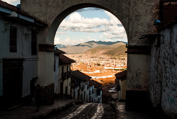 Street scene of Cusco, Peru
