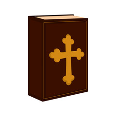 Fototapeta premium Isolated holy bible icon. Vector illustration design