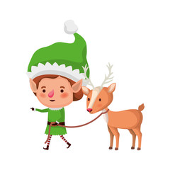 elf with reindeer avatar character