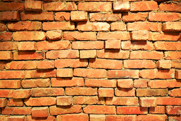 Red brick wall background