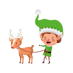 elf with reindeer avatar character