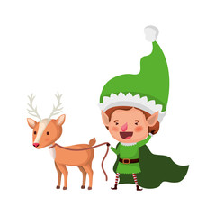 elf with reindeer avatar character