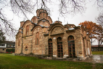 Naklejka premium Kosovo, Gracanica Monastery. A Serbian Orthodox monastery