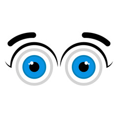 Isolated happy eyes image. Vector illustration design