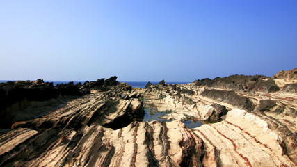 Sea view seen from rocky coast