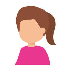 beautiful little girl character