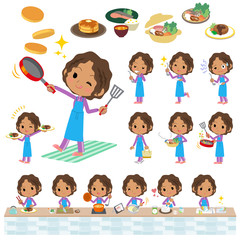 school dark skin girl purple jersey_cooking