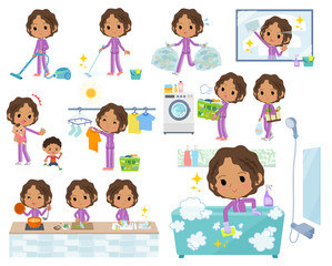 school dark skin girl purple jersey_housekeeping