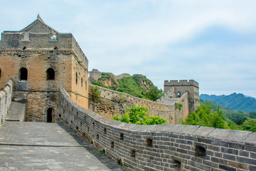 Watch Towers and Gun Emplacements on The Great Wall of China at Jinshanling 
