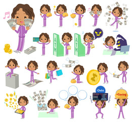 school dark skin girl purple jersey_money