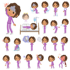 school dark skin girl purple jersey_sickness