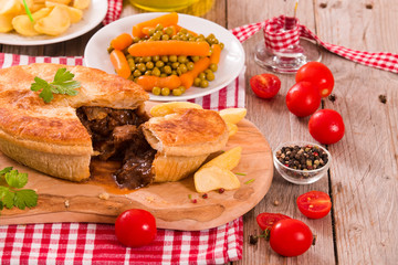 Steak pie.