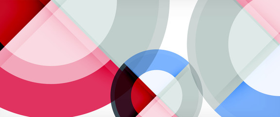 Fototapeta premium Multicolored round shapes abstract background