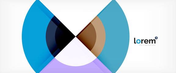 Obraz premium Multicolored round shapes abstract background