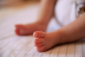 Newborn baby feet