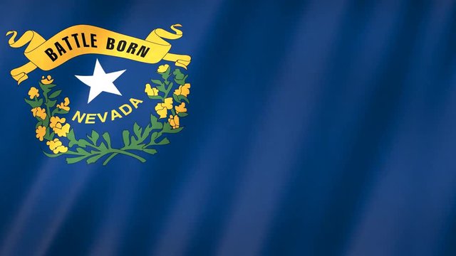 nevada state flag 3d animation