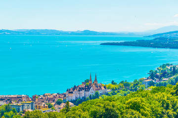 Neuchatel castle in Switzerland