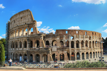 Fototapeta na wymiar Italy, Rome, Colosseum
