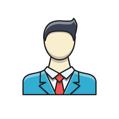 Businessman Filled Related Vector Icon