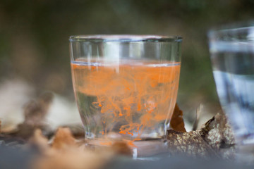 Aquarellfarbe Orange